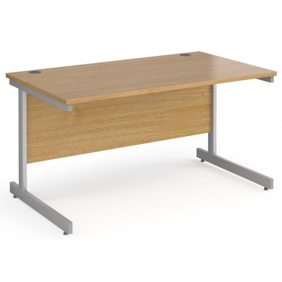 Harlow Straight Office Desk with Single Cantilever Leg